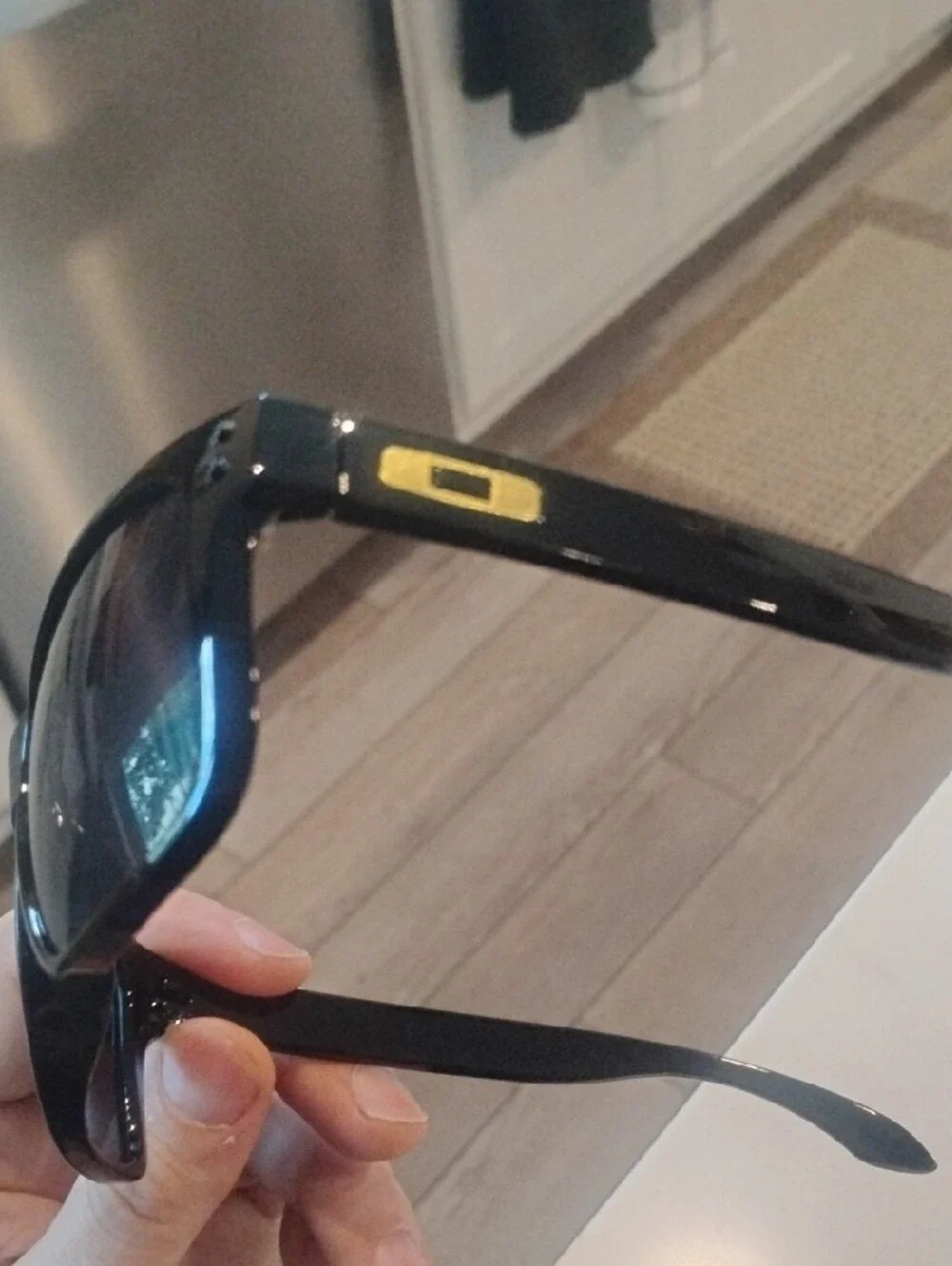 Oakley Black Gloss Sunglasses with Dark Smoke Lenses